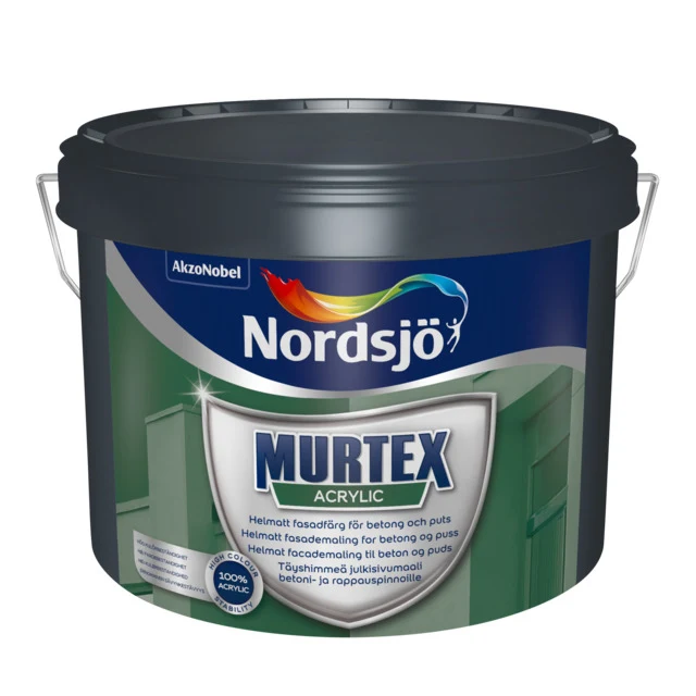Burk med Nordsjö Putsfasadfärg Murtex Acrylic