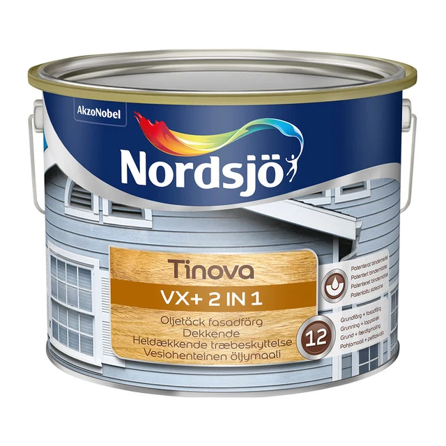 Nordsjö Tinova VX+ 2in1 i röd kulör, 10-litersburk