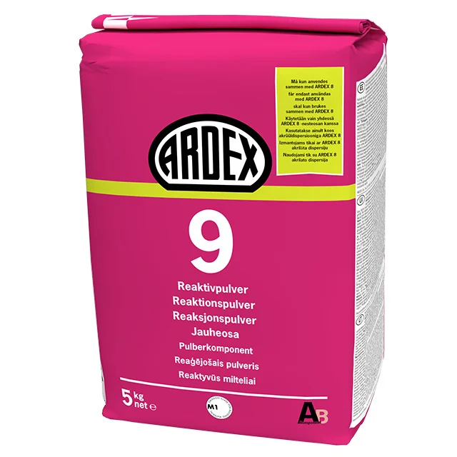 Femkilossäck med Ardex 9 reaktionspulver
