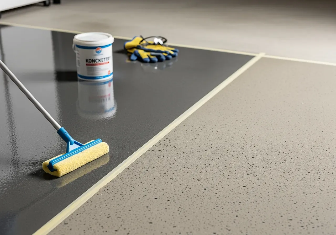 Kemikaliebeständigt golv i verkstad