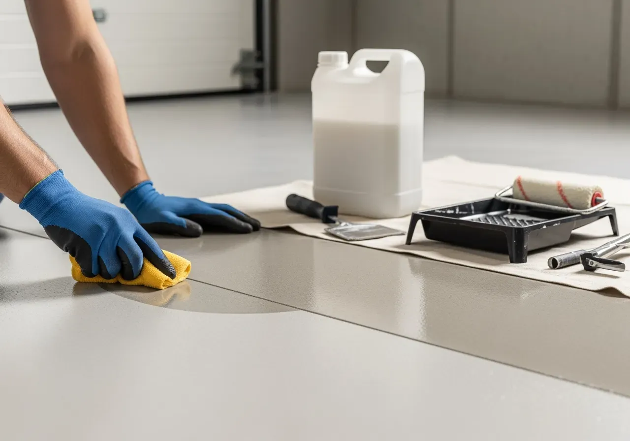 Betonglack glans och miljö