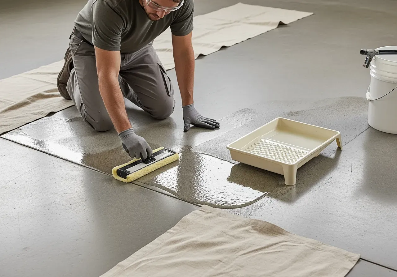 Skötsel av polerade betonggolv