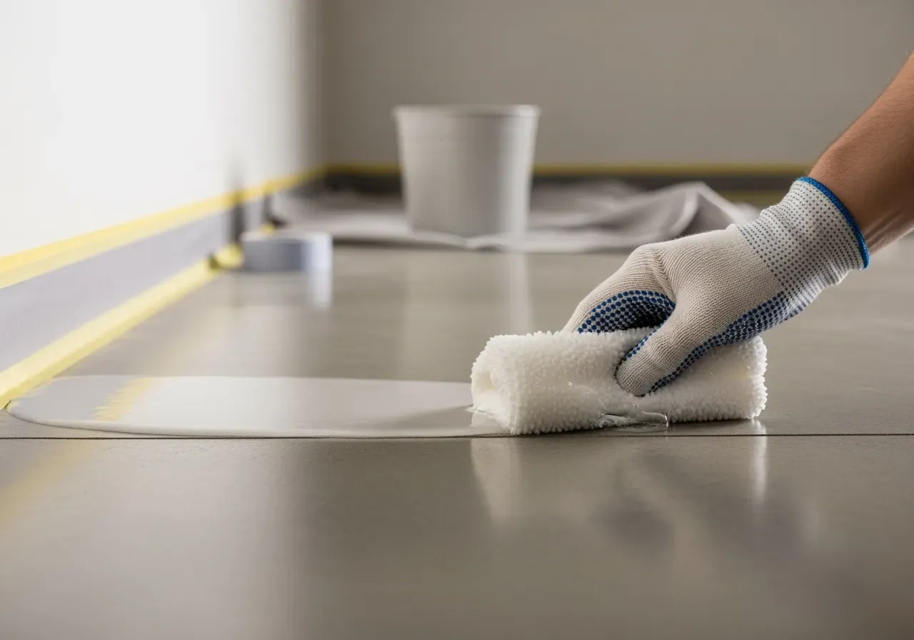 Torr och våt betongpolering