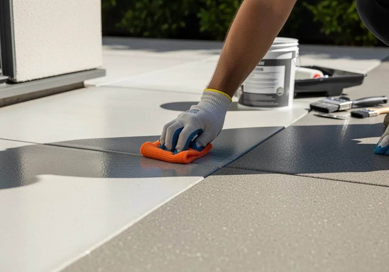 Felsökning av betonggolv efter behandling