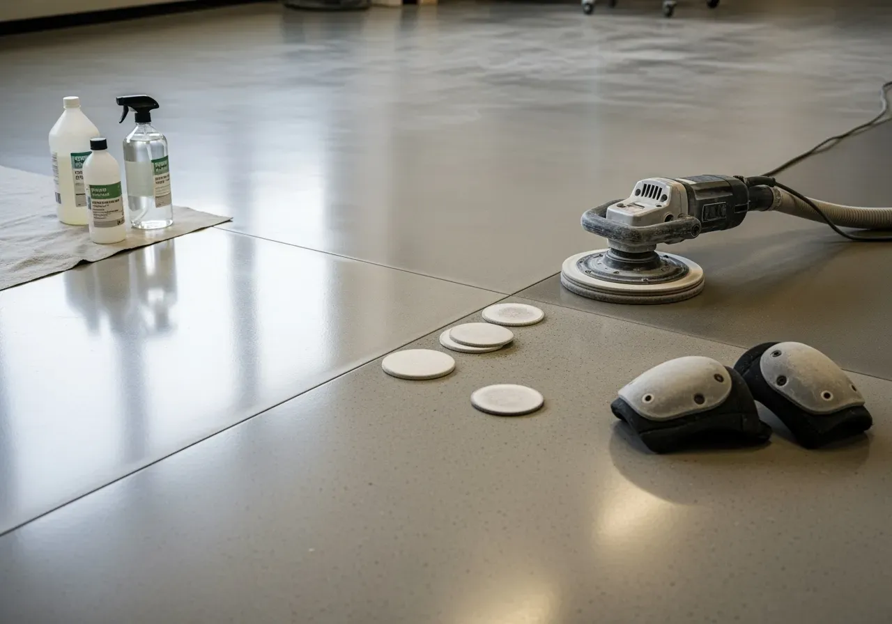 Tvåstegssystem för garagegolv