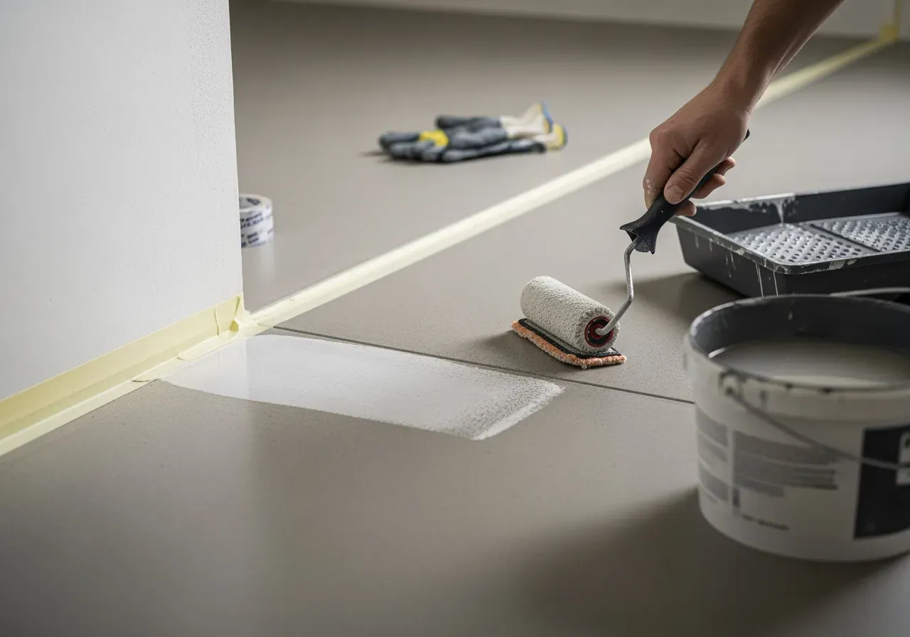 Återförsegling av betonggolv inomhus