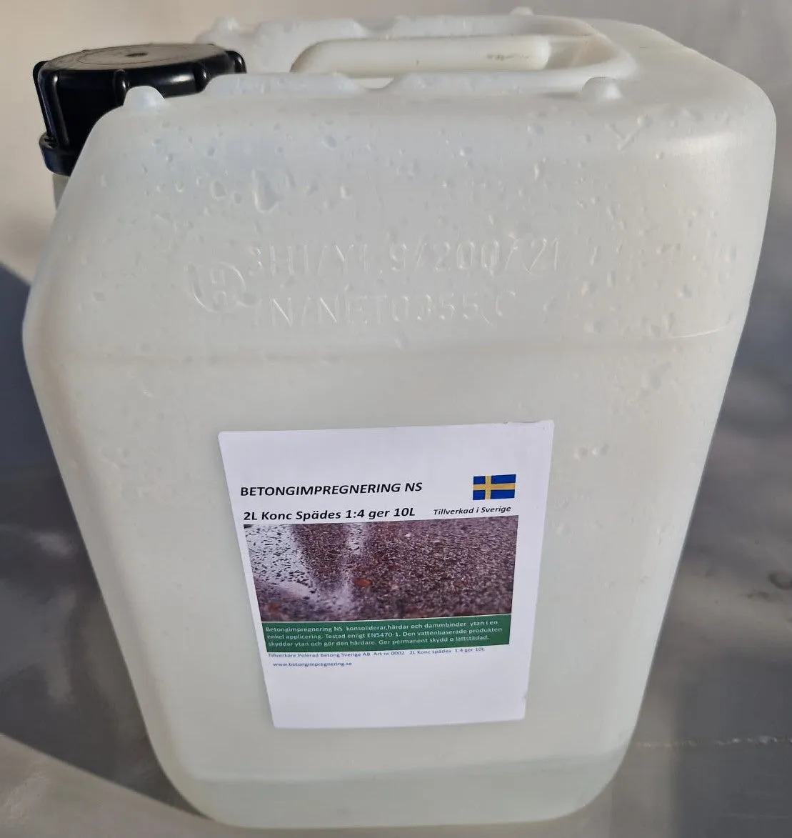 Betongimpregnering NS 2L Koncentrat - Professionell Betongbehandling Sverige