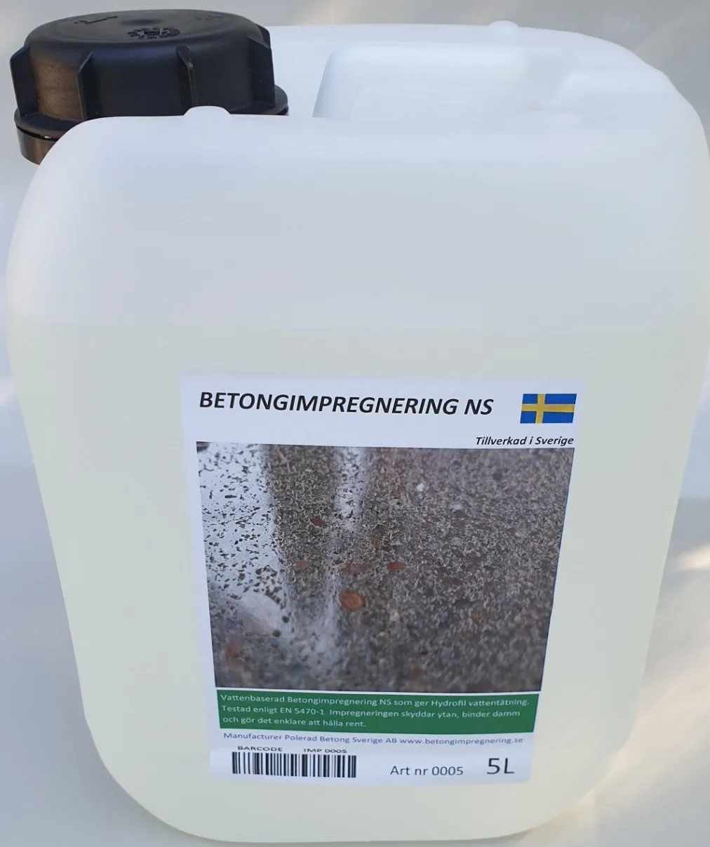 Betongimpregnering NS  5 L färdig produkt