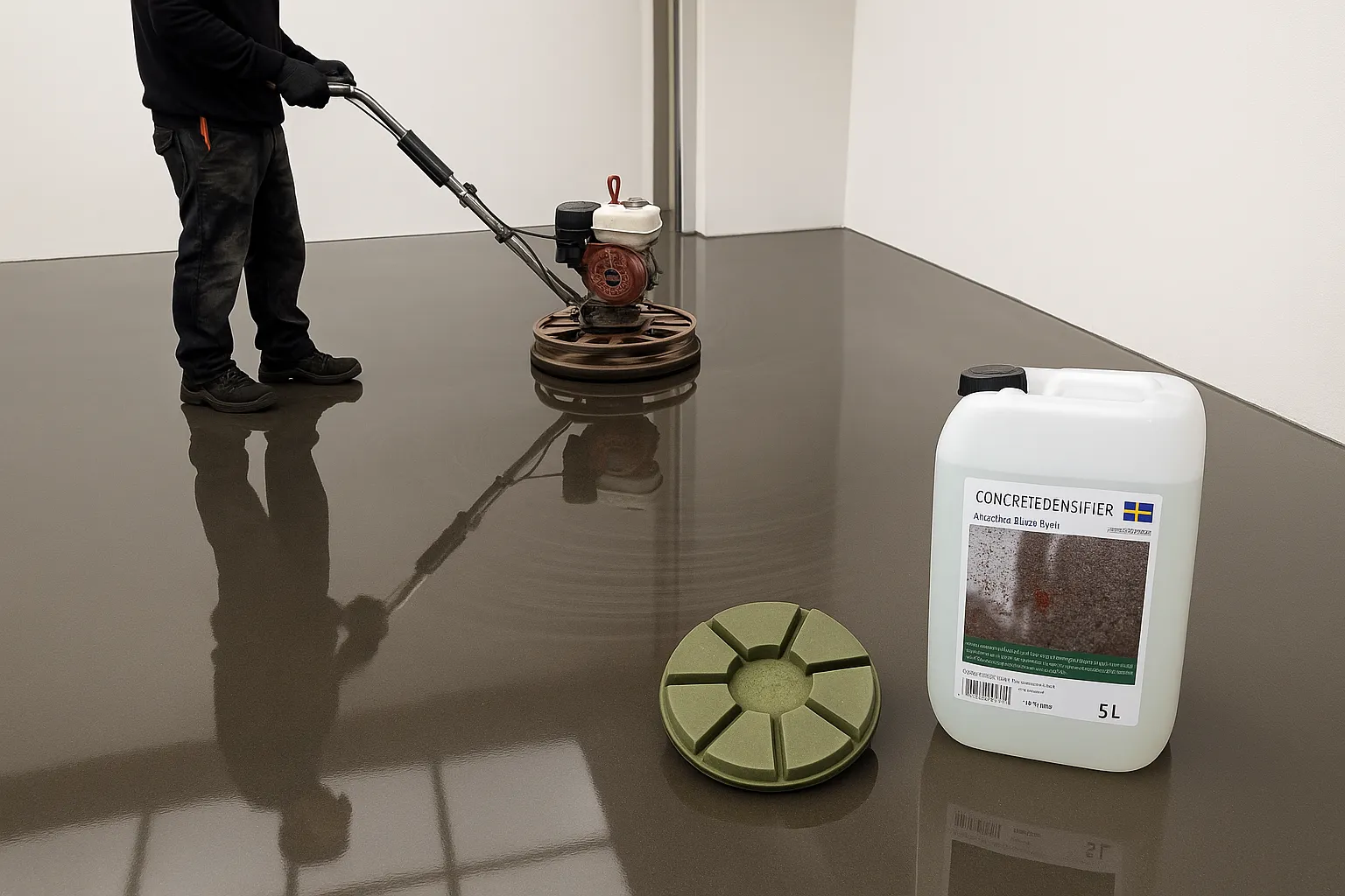 Power Trowel Diamond System - Revolutionerande enkel betongpolering