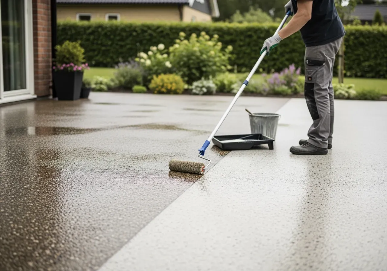 Kiselbehandling och trä-tvätt utomhus