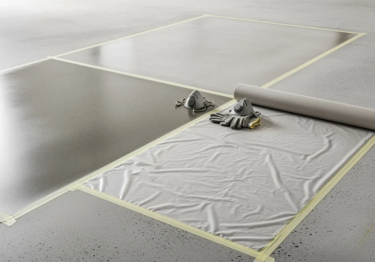 Glättad slipad och rå betong